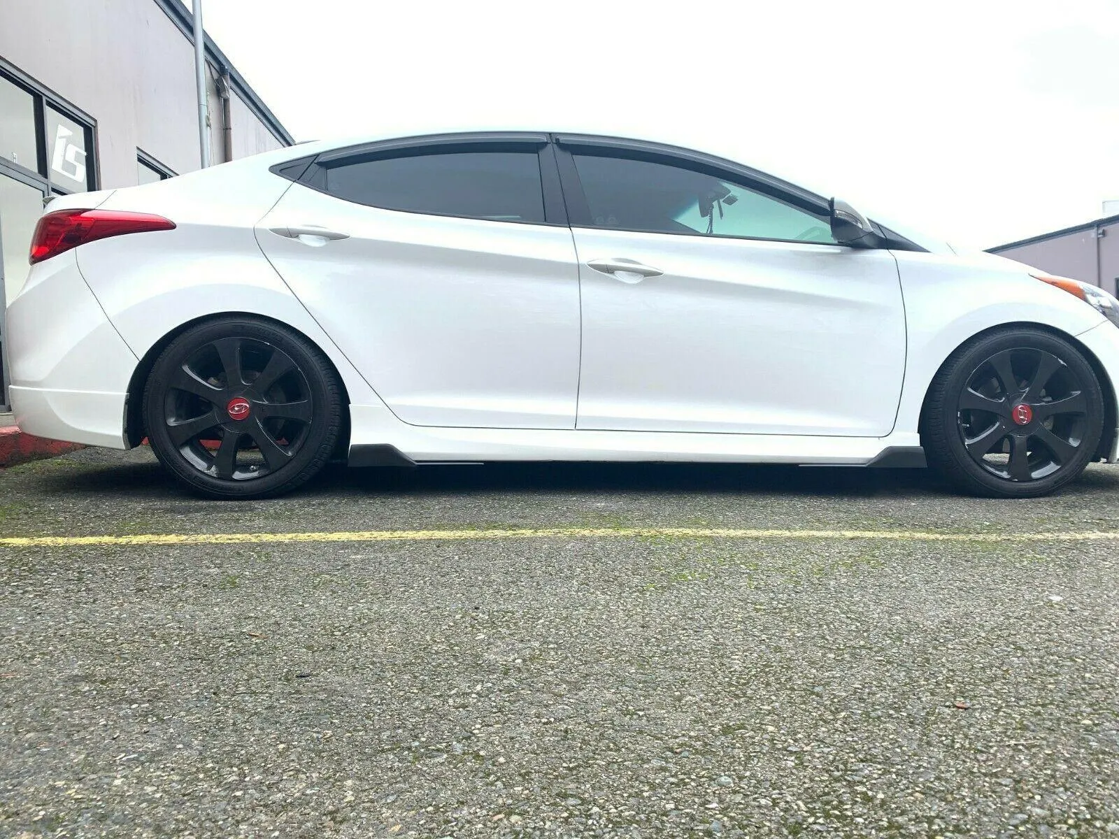 For Hyundai Sonata 2008-2020 Black Side Skirts Splitter Spoiler Diffuser Wing