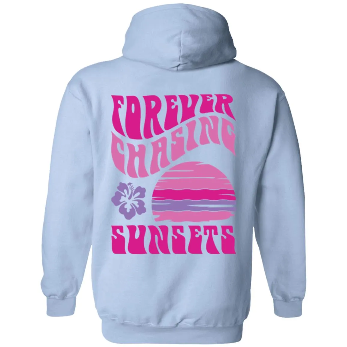 Forever Chasing Sunsets Hoodie - Pink DOUBLE SIDED - New!