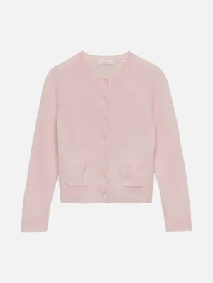 Freya Cashmere Cardigan in Rosewater