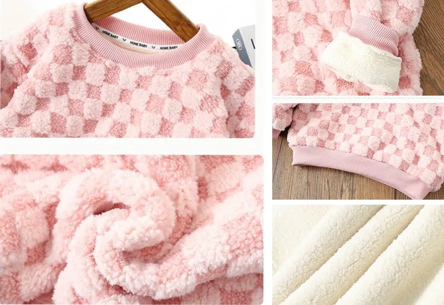 Fuzzy Checker Pullover Preorder
