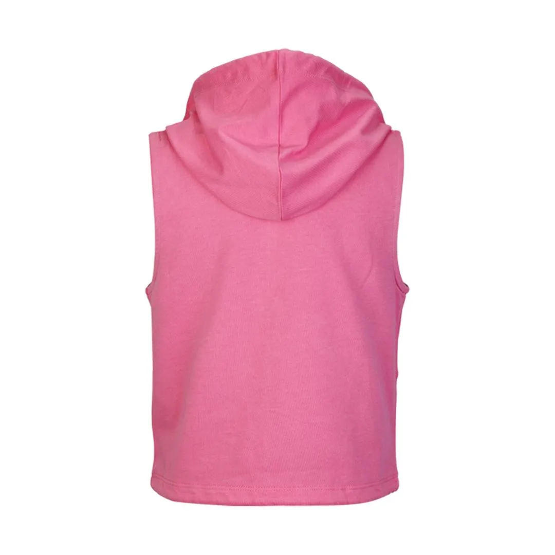 GIRLS FUCHSIA SHORT HOODIE SET