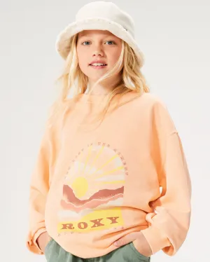 Girls Lineup Hoodie in Peach Parfait