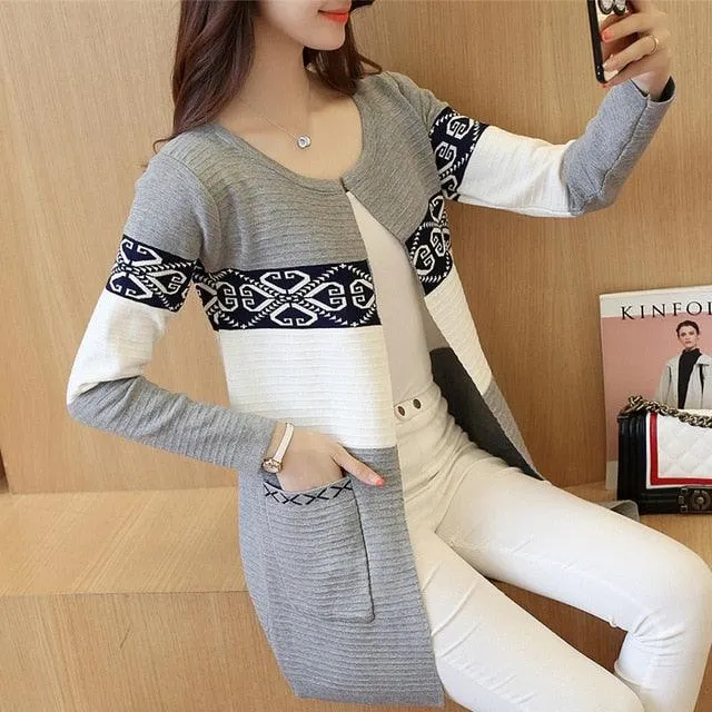 Gorgeous Women's Cardigan Sweaters - Knitted Coat Women's Top - Feminine Long Sleeve Warm Jacket Sweater (TB8C)(BCD2)(BCD4)(F23)(F35)