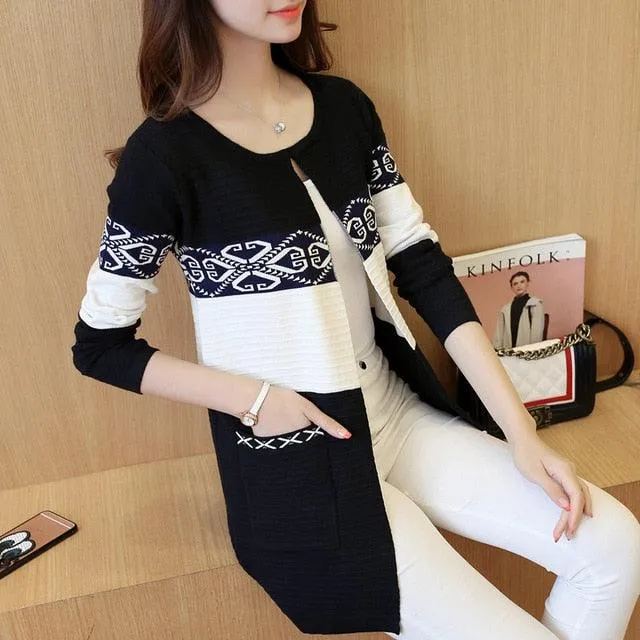 Gorgeous Women's Cardigan Sweaters - Knitted Coat Women's Top - Feminine Long Sleeve Warm Jacket Sweater (TB8C)(BCD2)(BCD4)(F23)(F35)