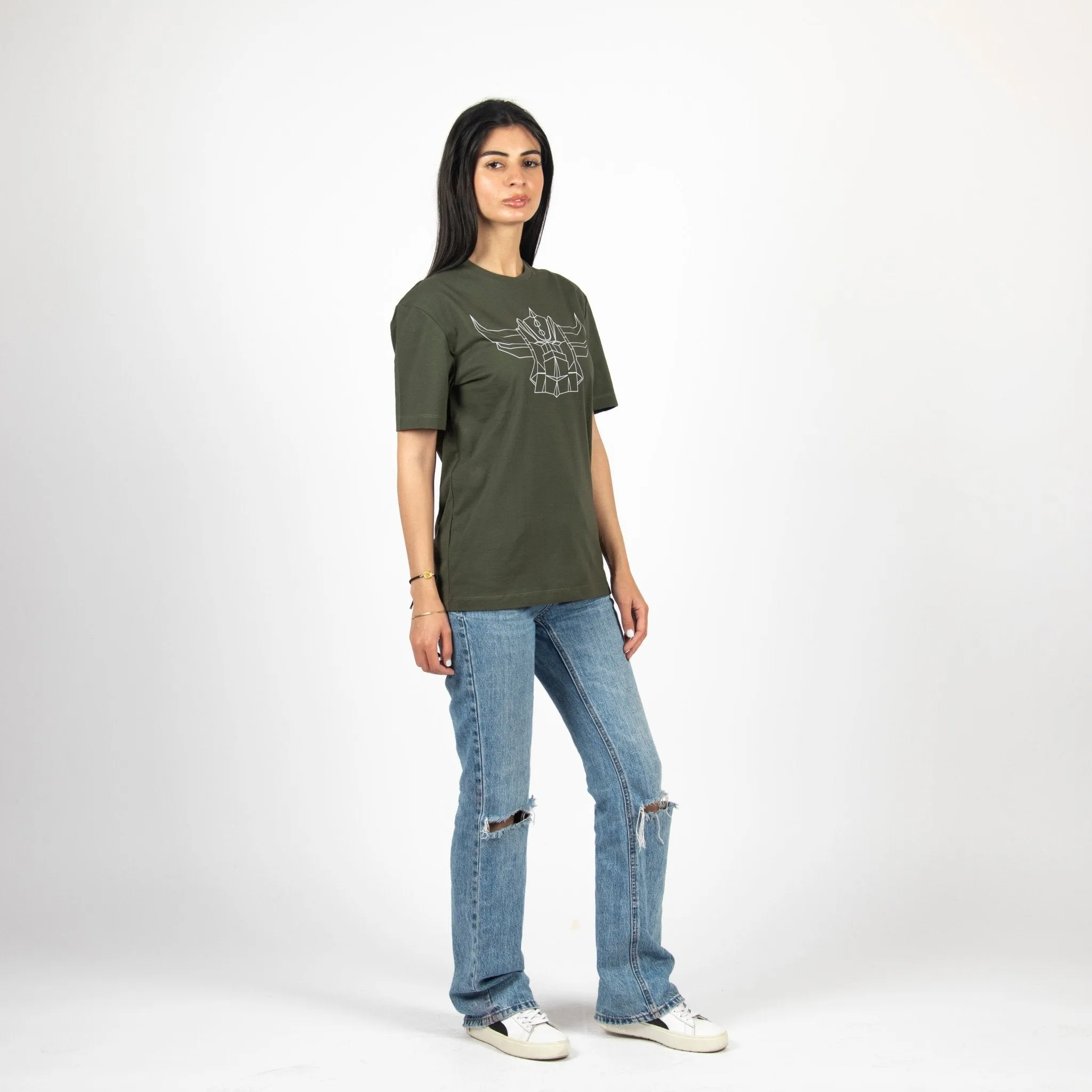 Grendizer Outline | Basic Cut T-shirt