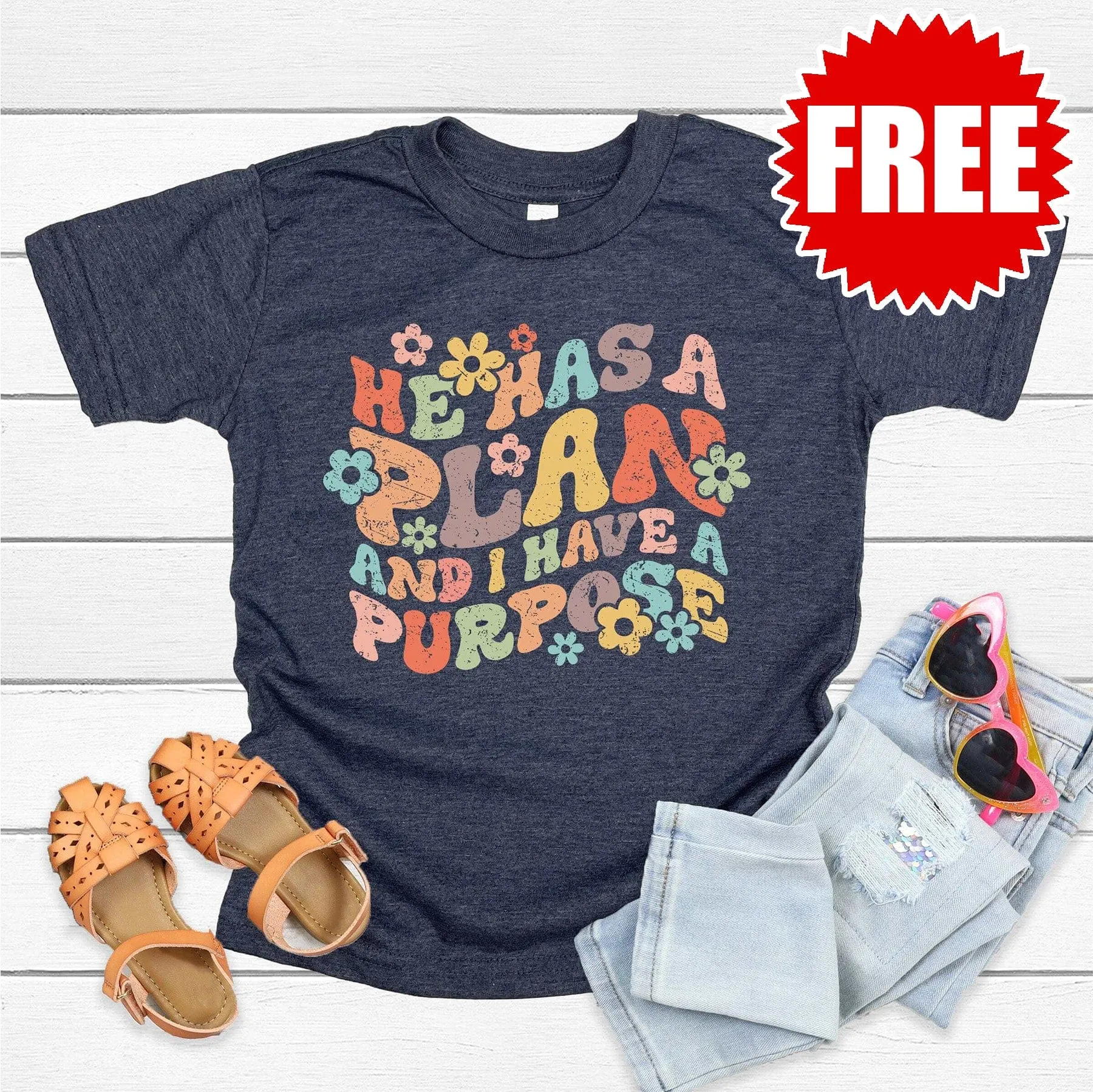 He Has A Plan Youth Tee - 0