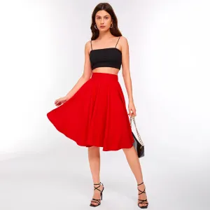 High Rise Wide Waistband Circle Skirt