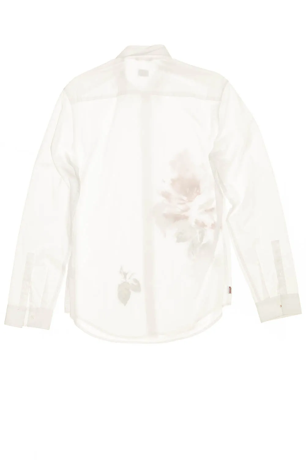 Kenzo - White Button Up Blouse with Red Flowers - M
