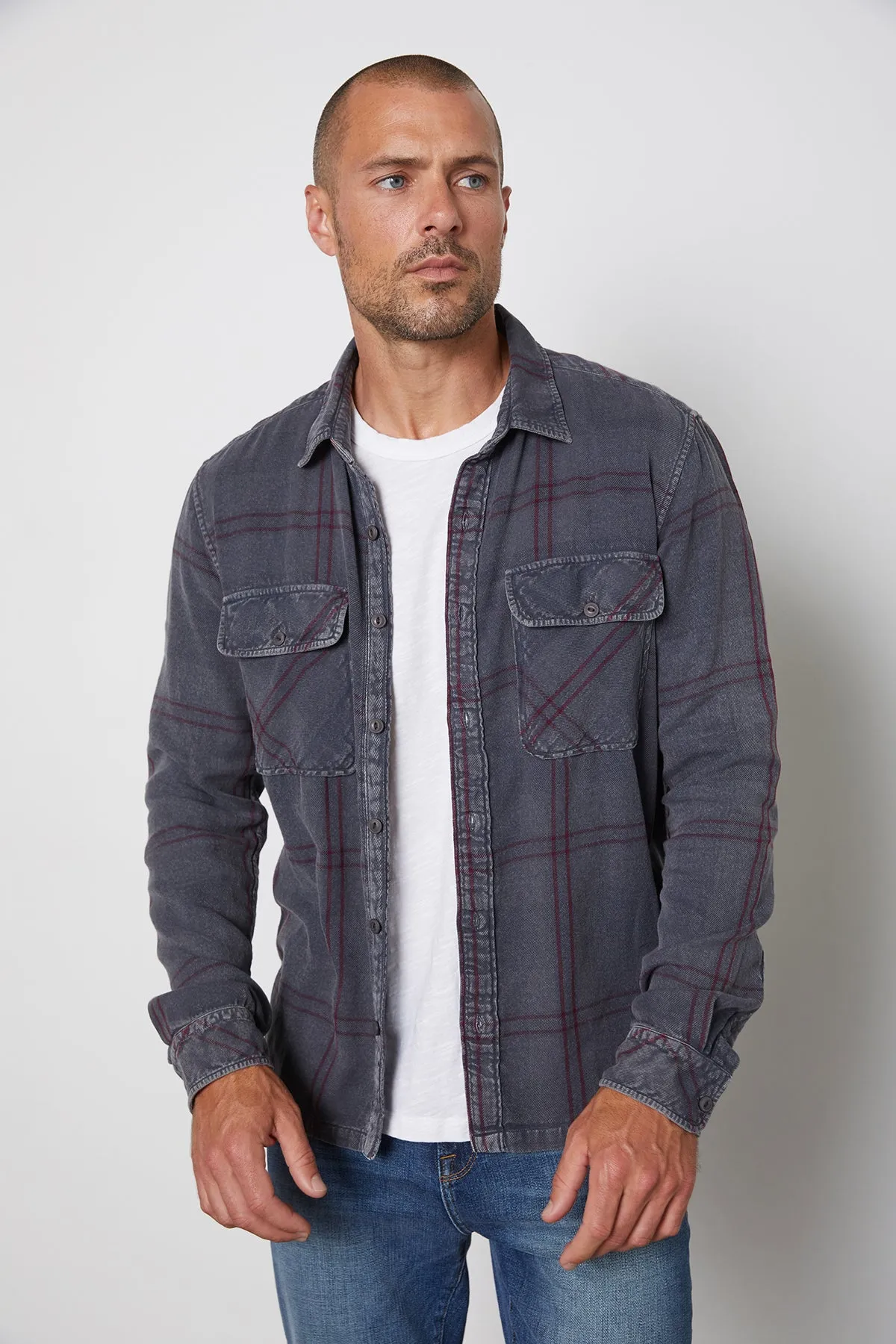 KIRK PLAID BUTTON-UP SHIRT