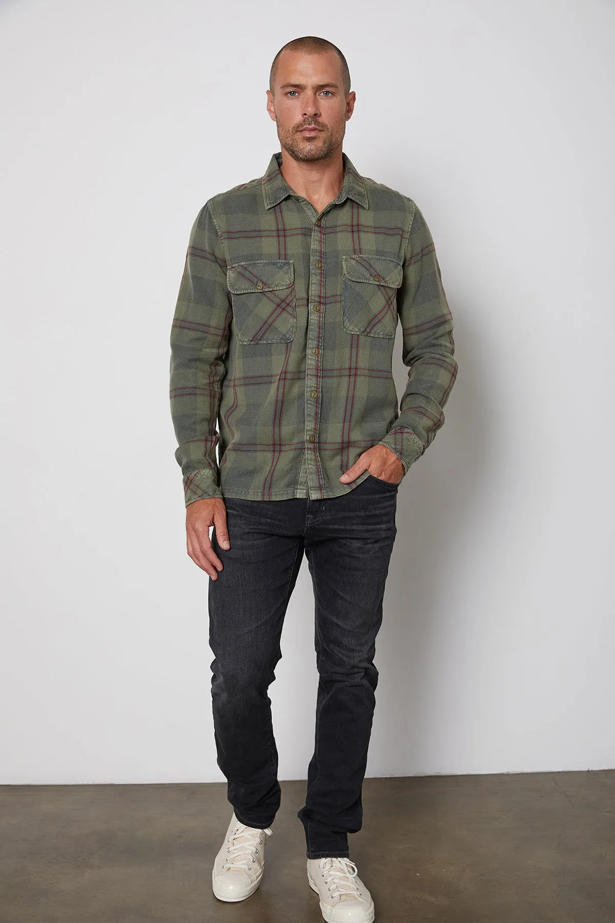 KIRK PLAID BUTTON-UP SHIRT