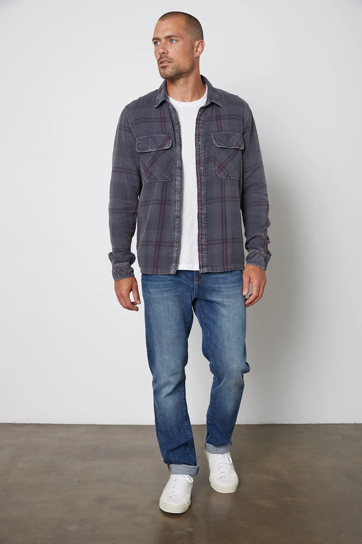 KIRK PLAID BUTTON-UP SHIRT
