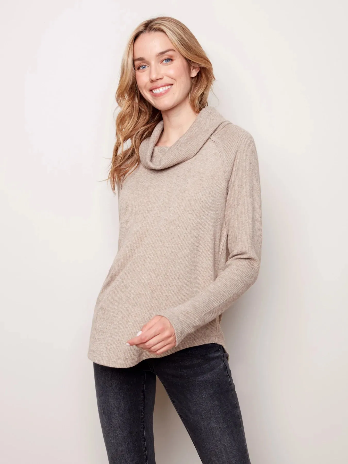 LONG SLEEVE SOFT RIB TOP