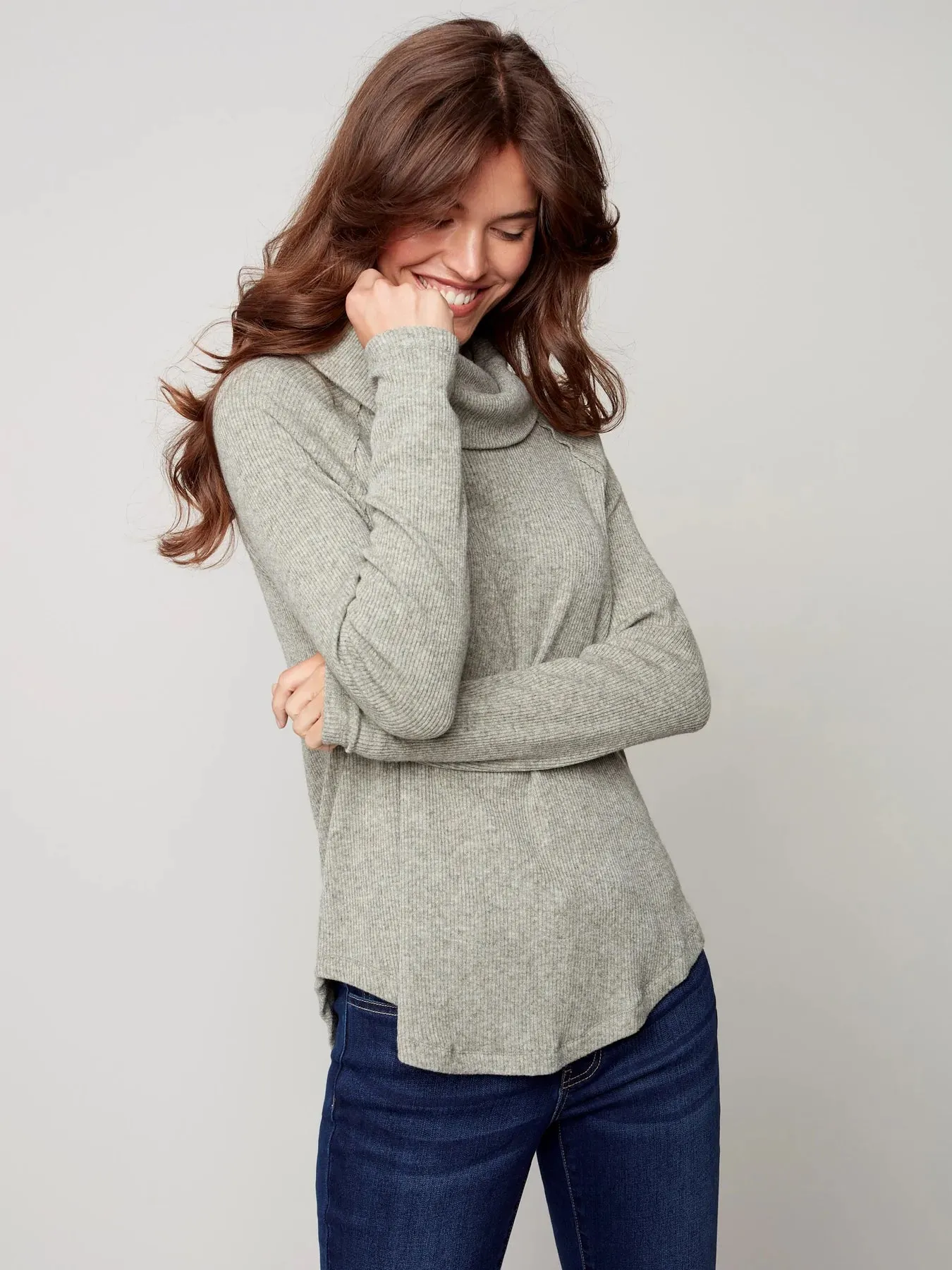 LONG SLEEVE SOFT RIB TOP