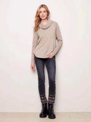LONG SLEEVE SOFT RIB TOP