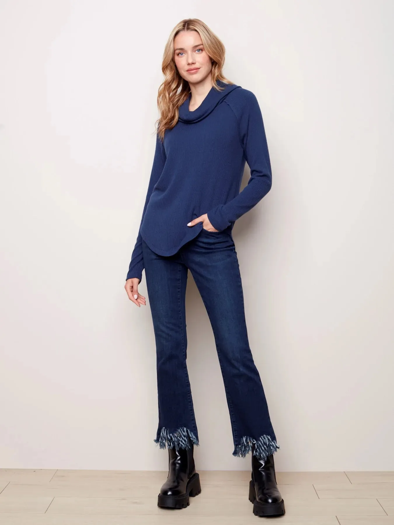 LONG SLEEVE SOFT RIB TOP