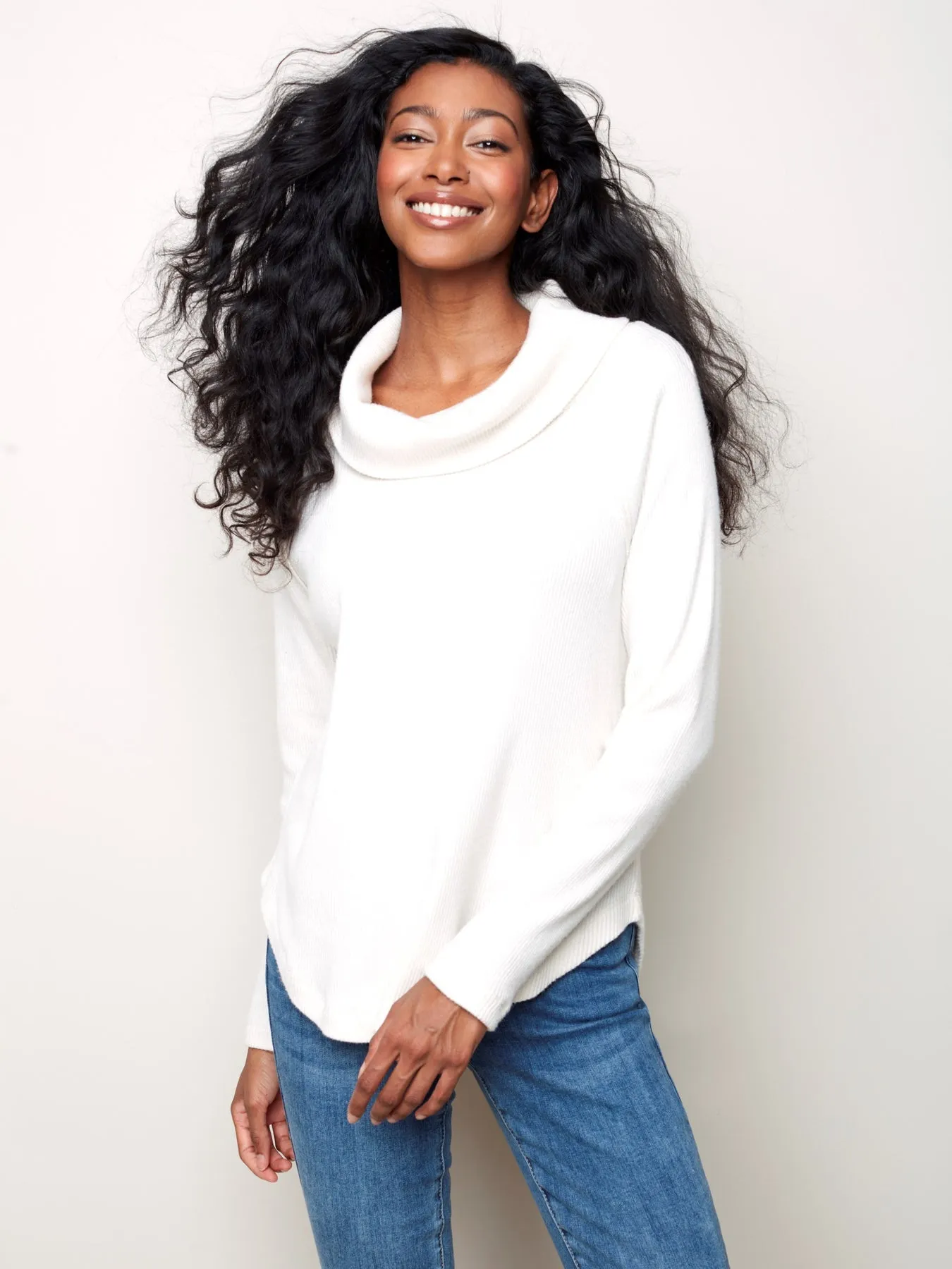 LONG SLEEVE SOFT RIB TOP