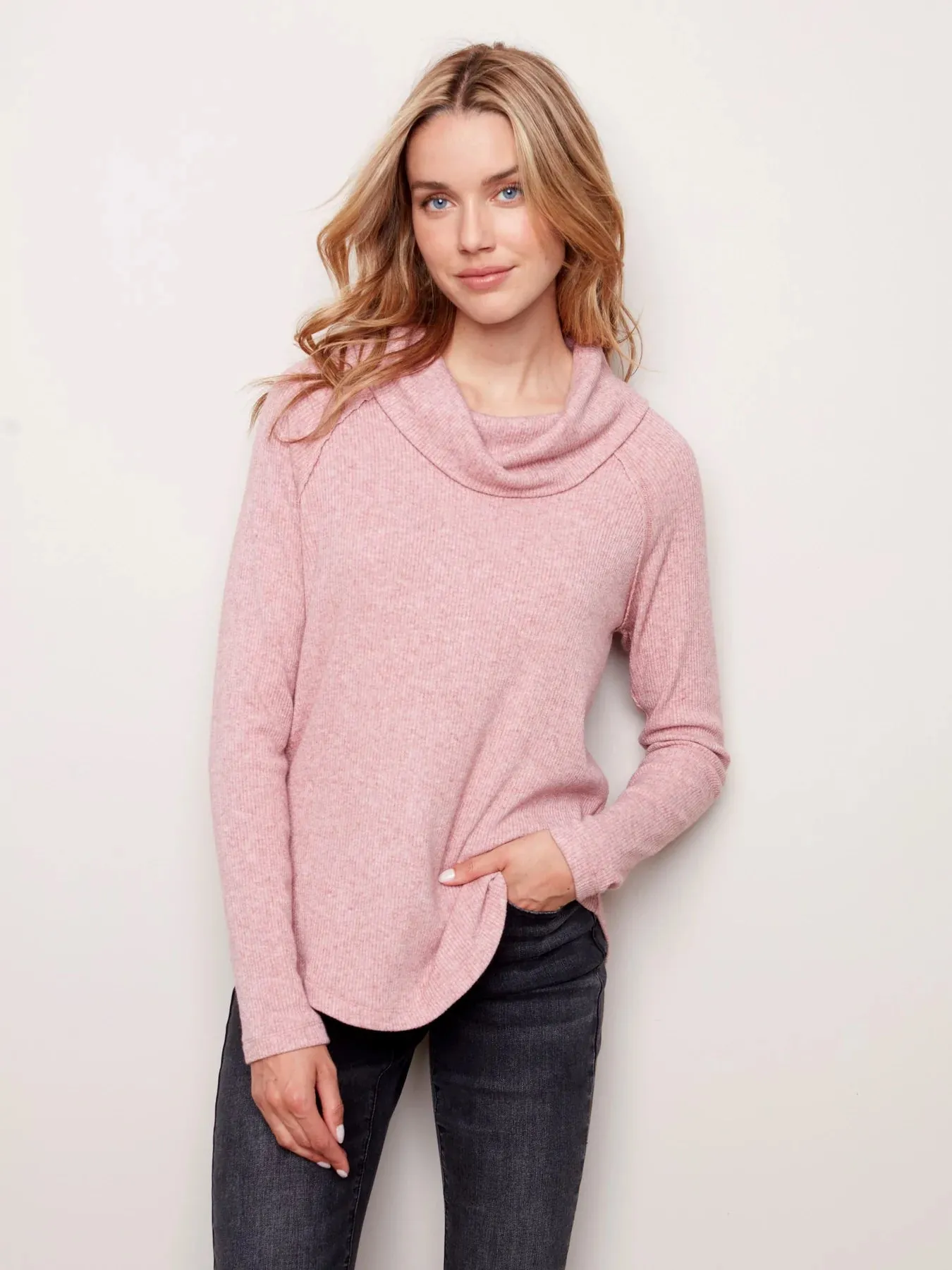 LONG SLEEVE SOFT RIB TOP