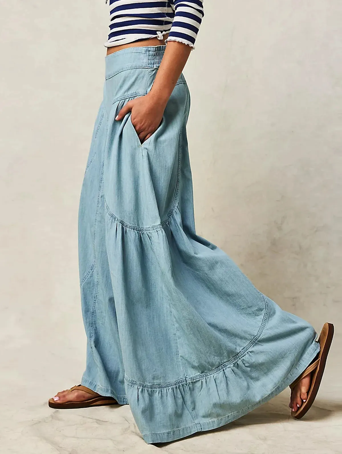 Loose Denim Pants