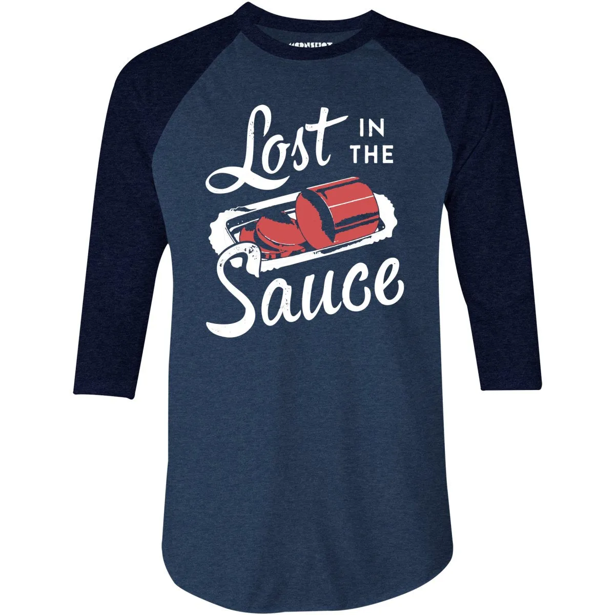Lost in the Sauce - 3/4 Sleeve Raglan T-Shirt