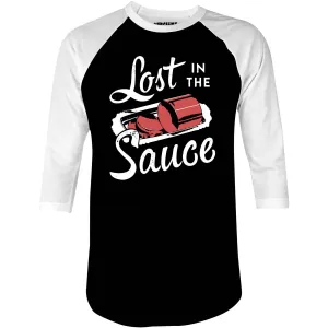 Lost in the Sauce - 3/4 Sleeve Raglan T-Shirt