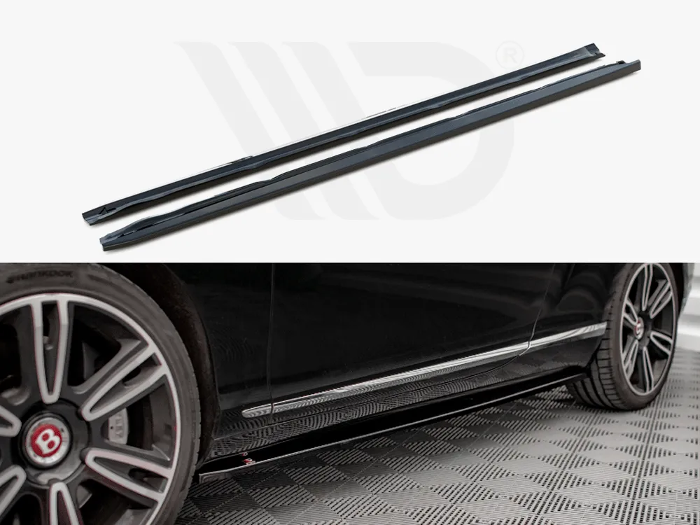 Maxton Design - SIDE SKIRTS DIFFUSERS BENTLEY CONTINENTAL GT V8 S MK2 (2014-2016)