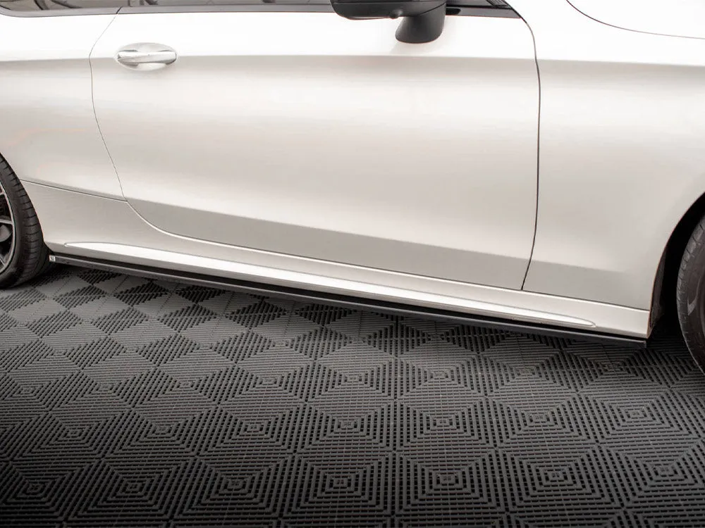 Maxton Design - SIDE SKIRTS DIFFUSERS MERCEDES C COUPE AMG-LINE C205 FACELIFT