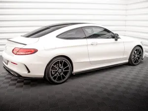 Maxton Design - SIDE SKIRTS DIFFUSERS MERCEDES C COUPE AMG-LINE C205 FACELIFT