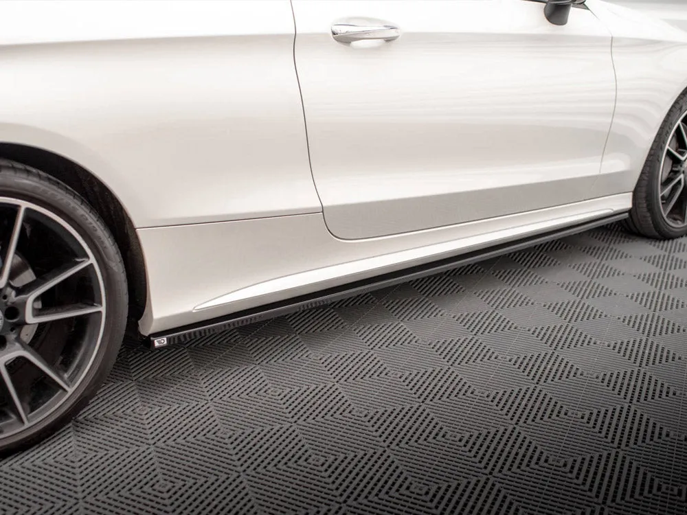 Maxton Design - SIDE SKIRTS DIFFUSERS MERCEDES C COUPE AMG-LINE C205 FACELIFT