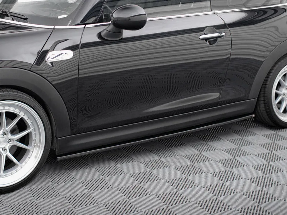 Maxton Design - Side Skirts Diffusers Mini Cooper S Mk3 Preface 3 Door (F56) (2014-2017)