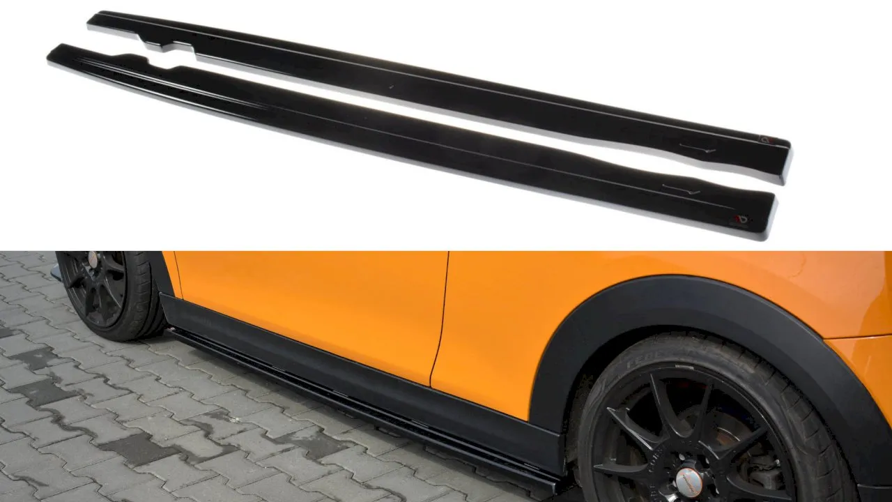 Maxton Design - Side Skirts Diffusers Mini Cooper S Mk3 Preface 3 Door (F56) (2014-2017)