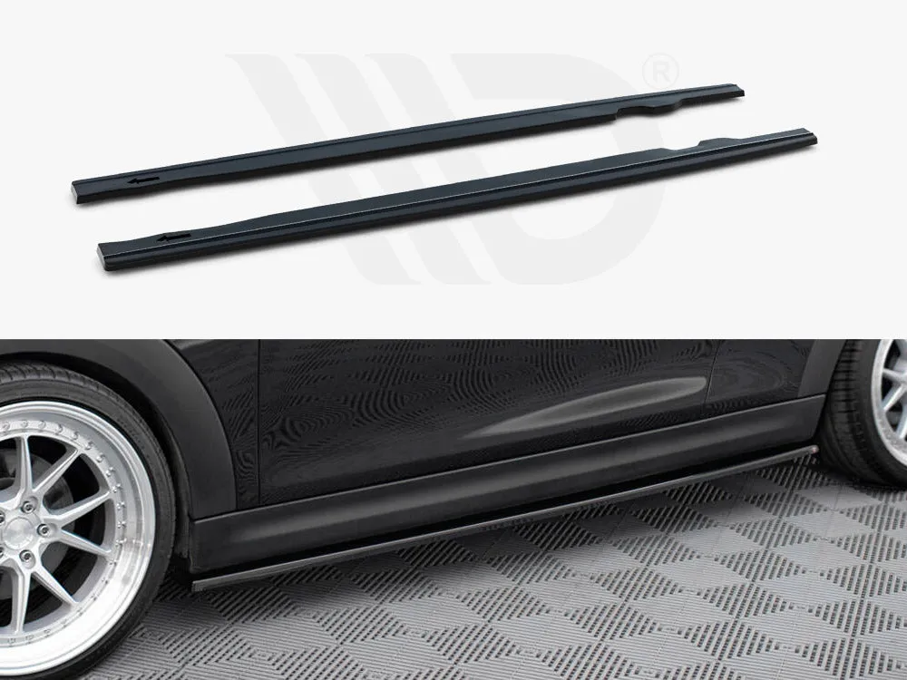 Maxton Design - Side Skirts Diffusers Mini Cooper S Mk3 Preface 3 Door (F56) (2014-2017)