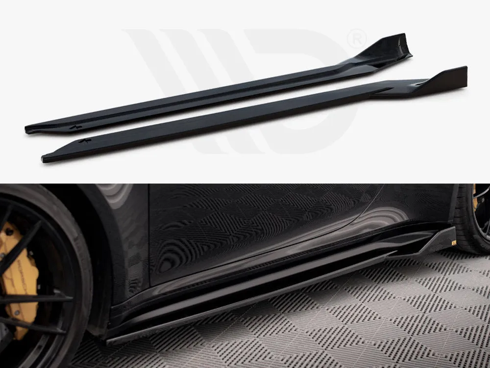 Maxton Design - SIDE SKIRTS DIFFUSERS PORSCHE 911 TURBO S 992