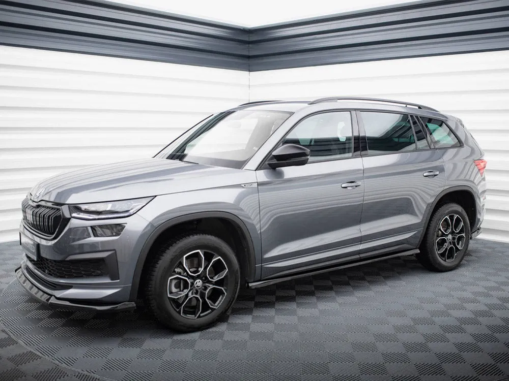 Maxton Design - SIDE SKIRTS DIFFUSERS SKODA KODIAQ SPORTLINE MK1 FACELIFT
