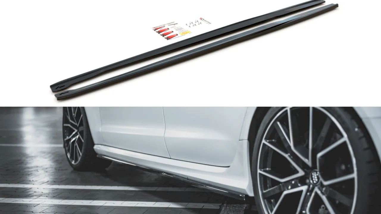 Maxton Design - SIDE SKIRTS DIFFUSERS V2 AUDI RS6 C7 (2013-2017)