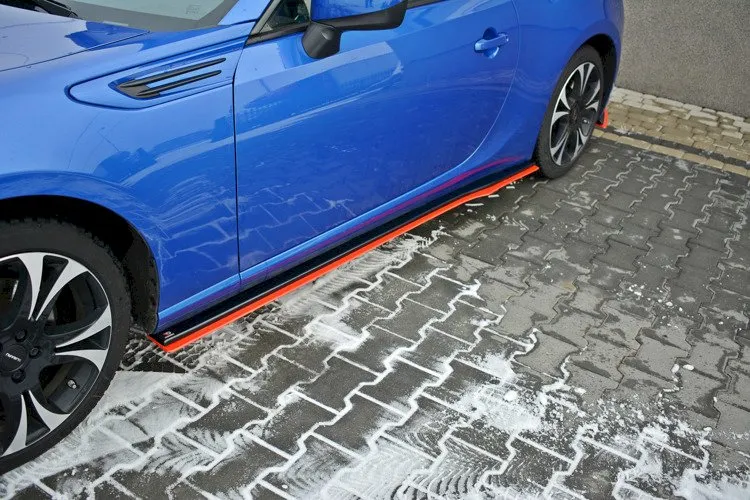 Maxton Design - SIDE SKIRTS SPLITTERS (BLACK & RED) V.2 SUBARU BRZ (2017-UP)/ TOYOTA GT86 FACELIFT (2017-UP)