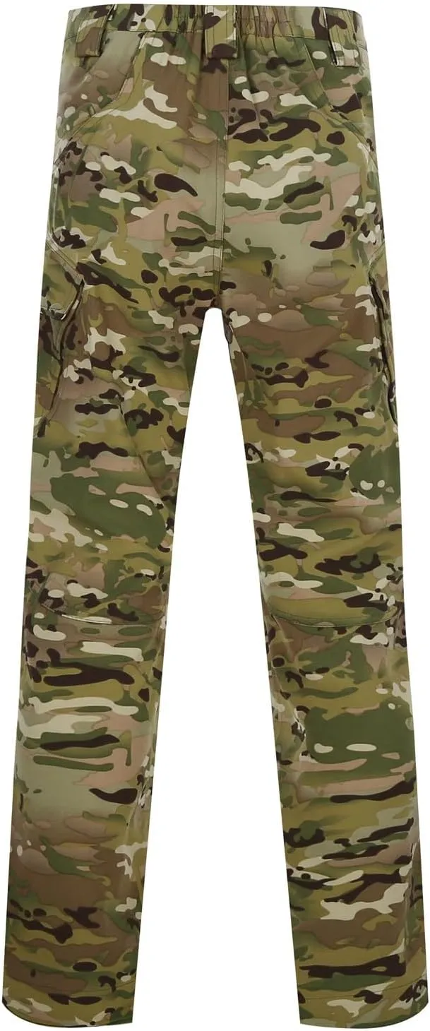 Mens Lightweight Cargo Tactical Pants Straight Leg Athletic Joggers Relaxed Fit Overalls Hiking Work Trousers