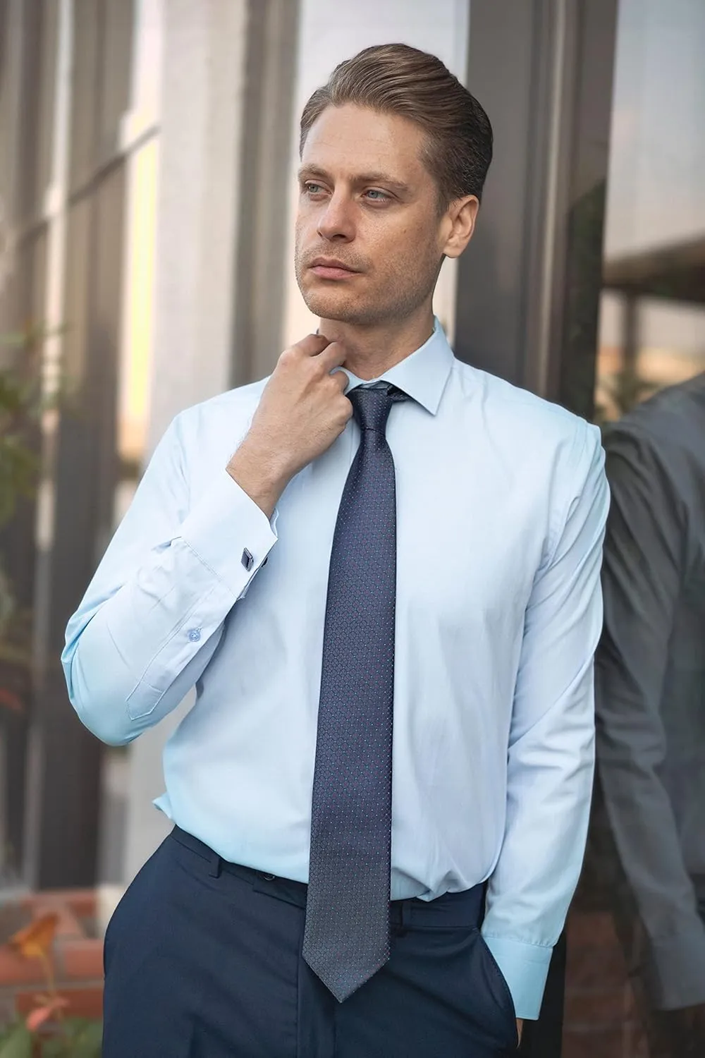Mens Shirts | Mens Long Sleeve Shirt | French Cuff Dress Shirts for Men | Mens Stylish Formal Shirts | Button Up Shirt Men