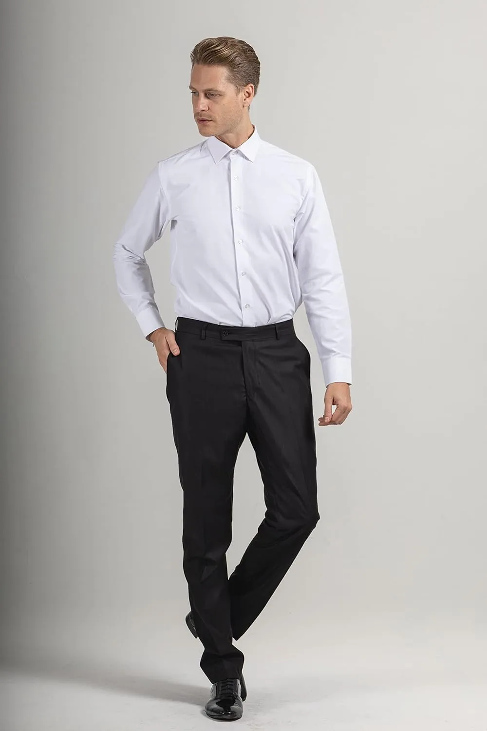 Mens Shirts | Mens Long Sleeve Shirt | French Cuff Dress Shirts for Men | Mens Stylish Formal Shirts | Button Up Shirt Men