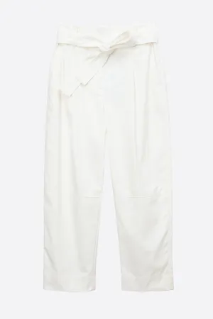 Menswear Style Pant with Belt