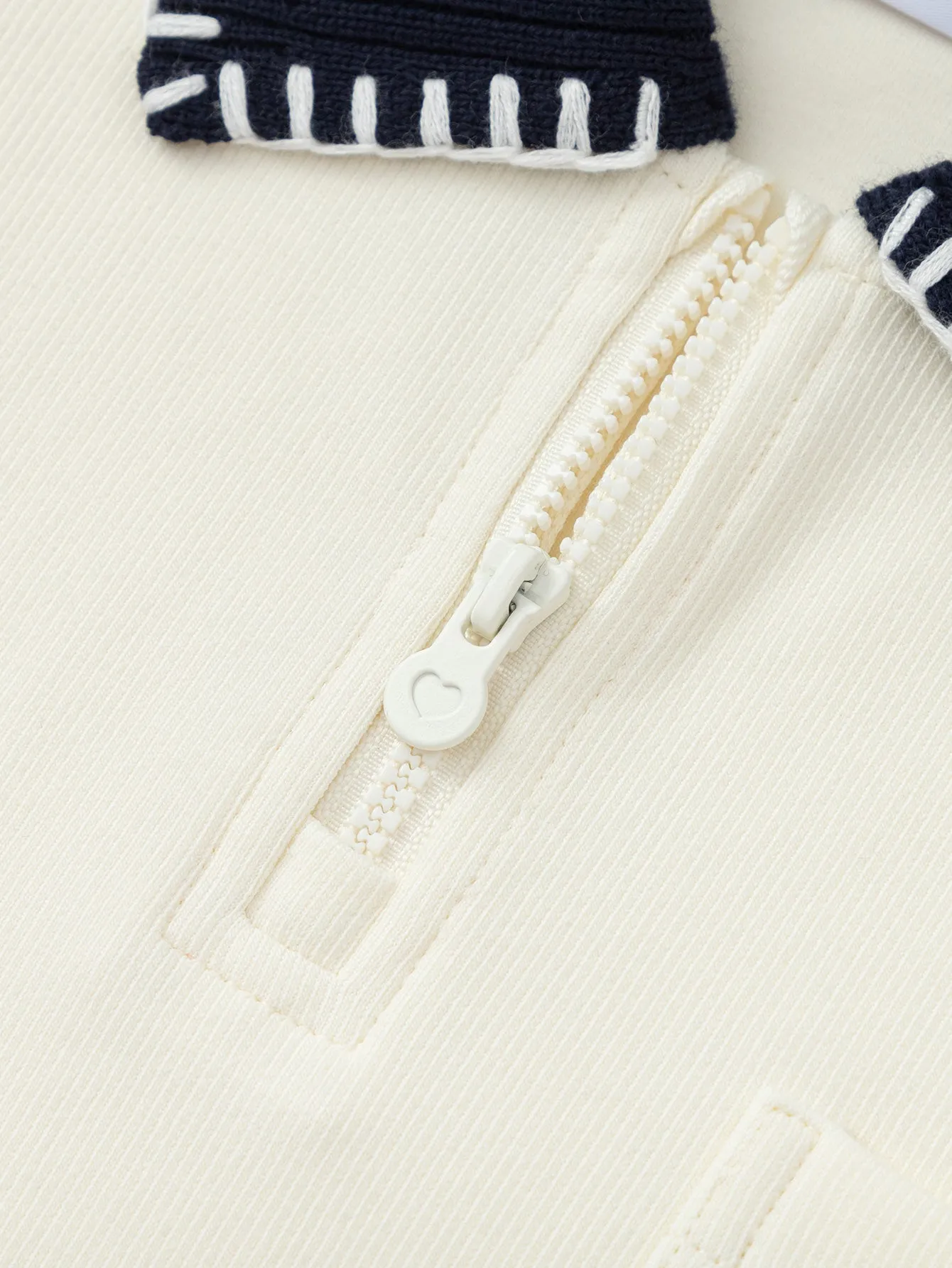 【miiiiichan collaboration】Sweater 2025 Spring Girl's Patchwork Collar Sweater