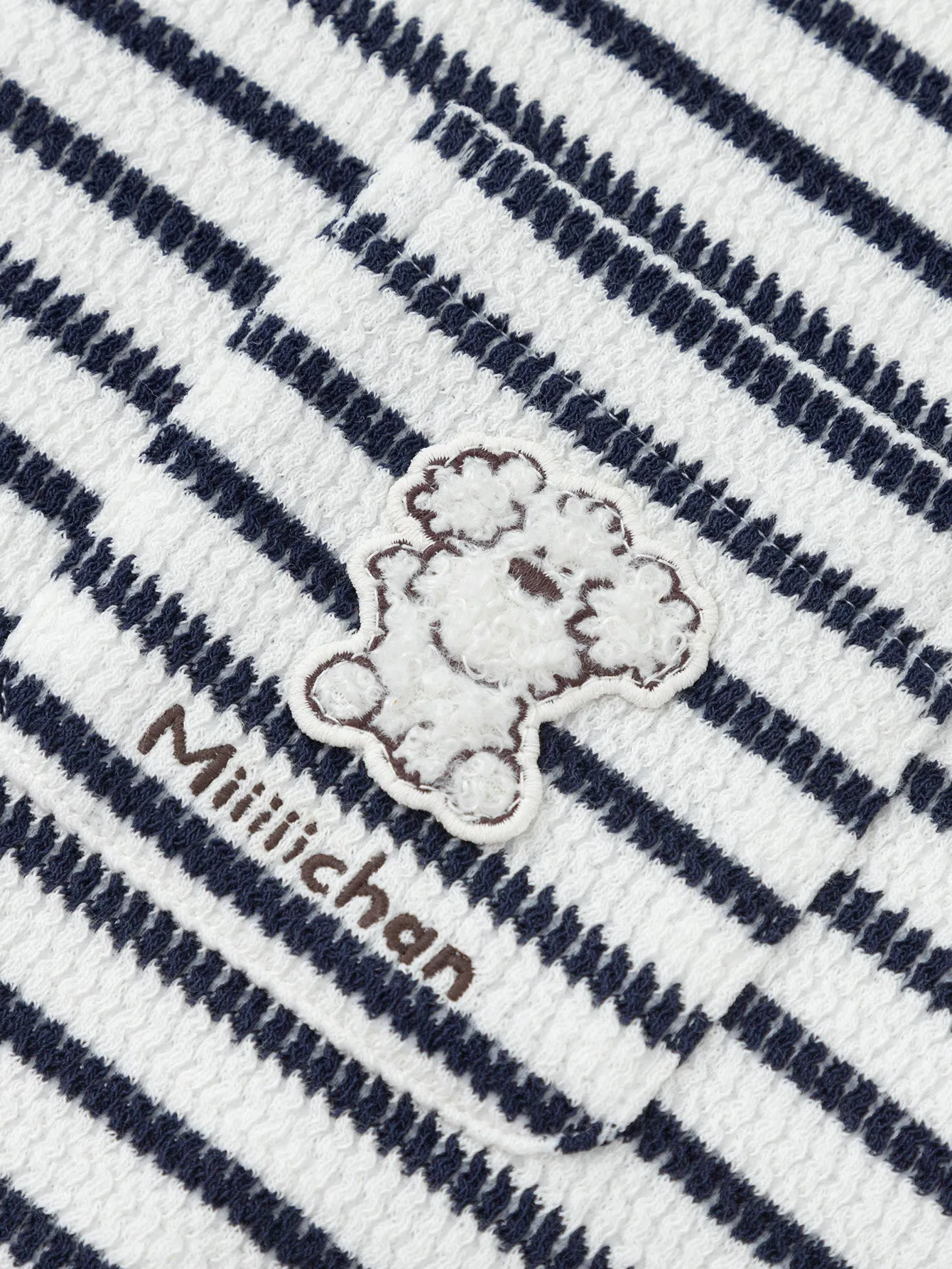 【miiiiichan collaboration】Sweater 2025 Spring Girl's Patchwork Collar Sweater
