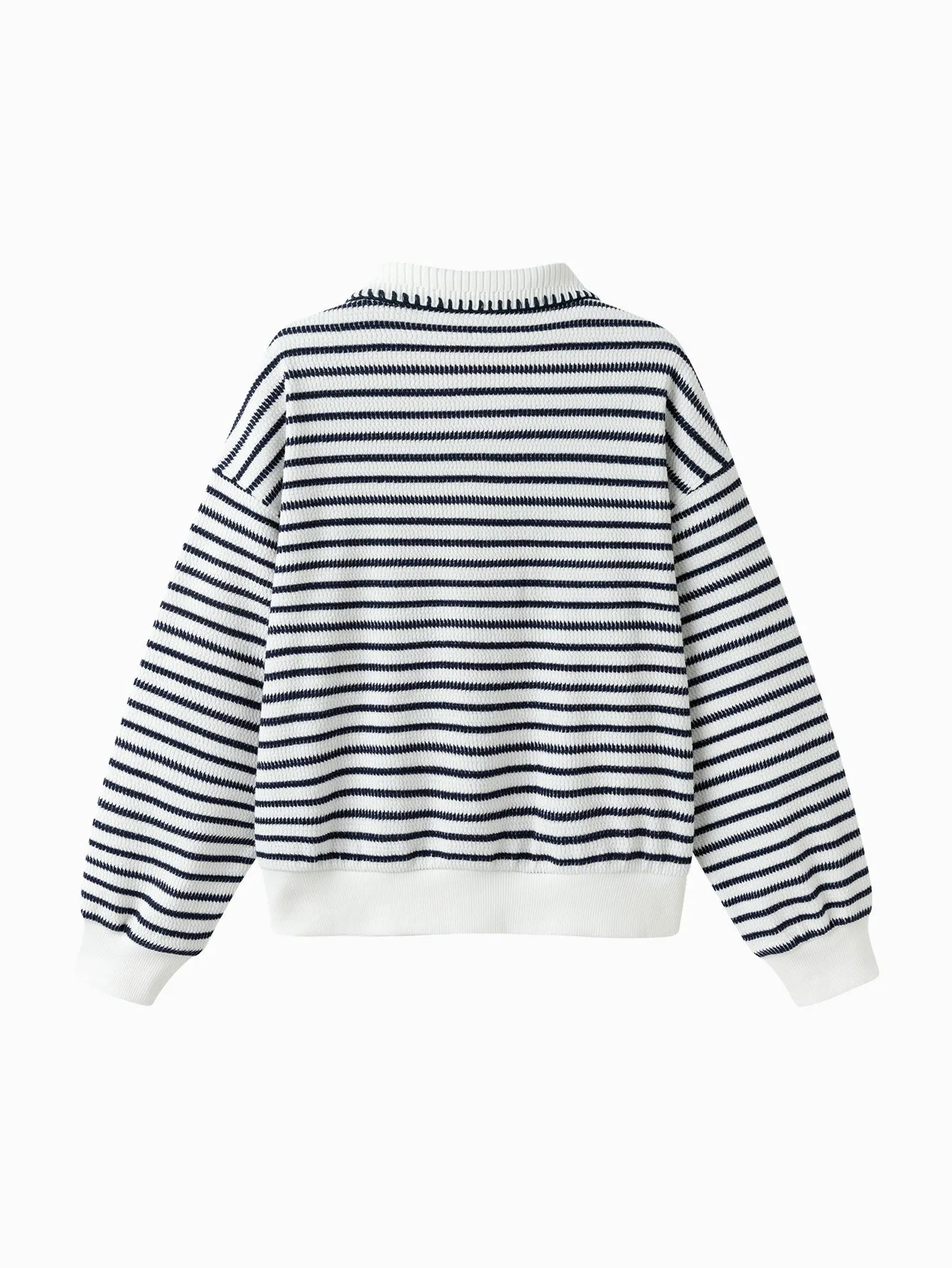 【miiiiichan collaboration】Sweater 2025 Spring Girl's Patchwork Collar Sweater