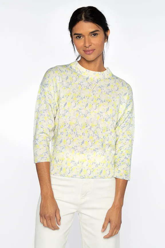Mini Floral Crop Sweatshirt