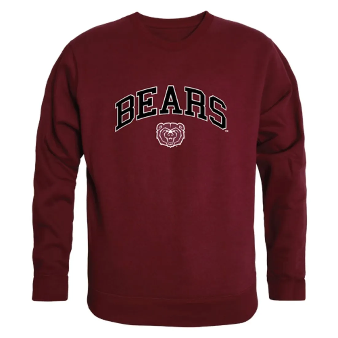 Missouri State University Bears Campus Fleece Crewneck Pullover Sweatshirt