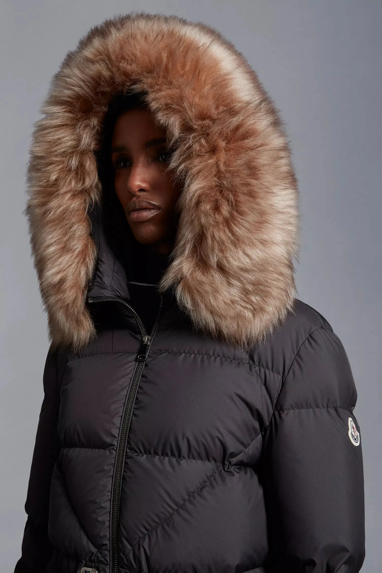 MONCLER BUSARD LONG DOWN JACKET BLACK