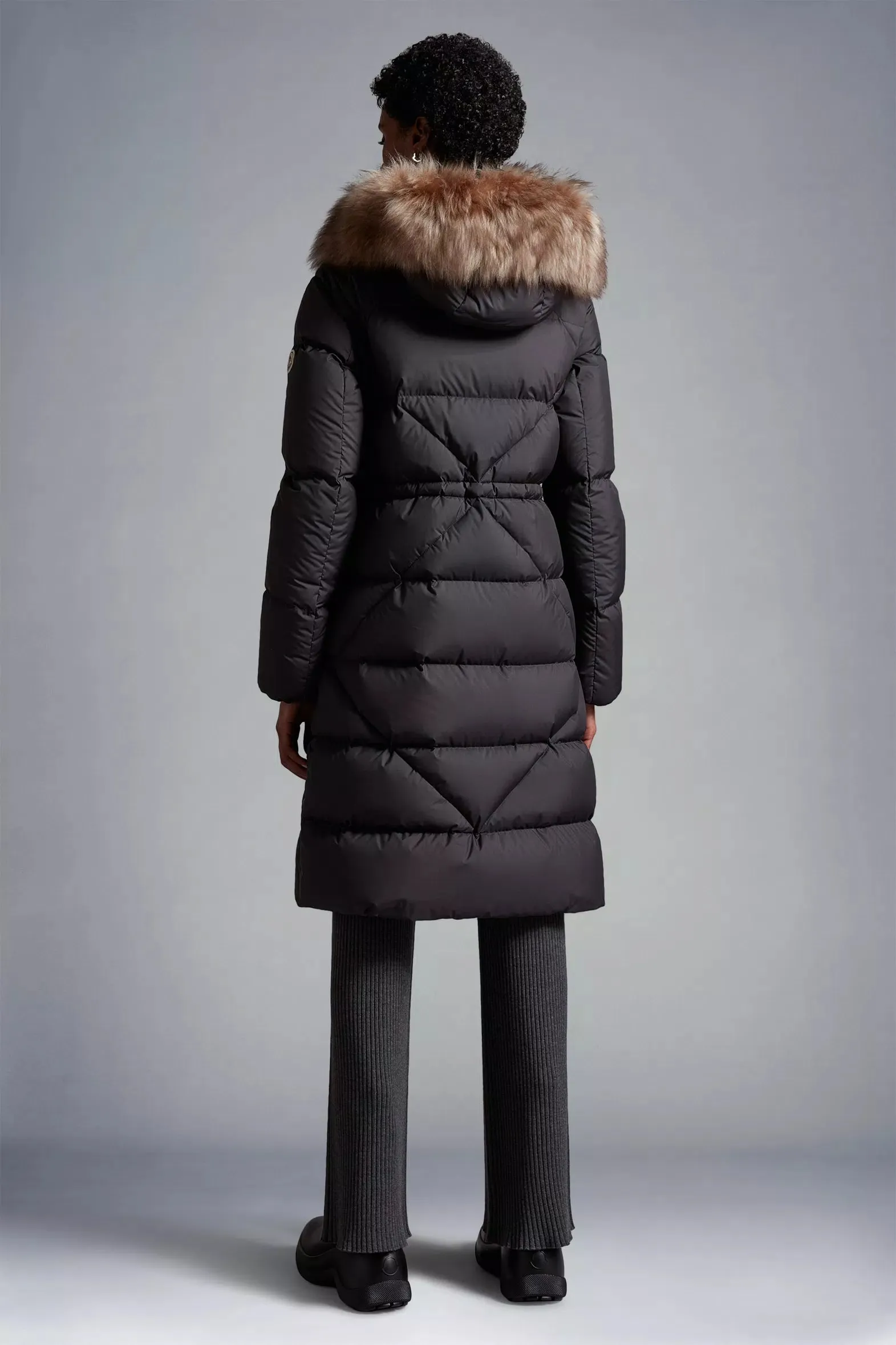 MONCLER BUSARD LONG DOWN JACKET BLACK
