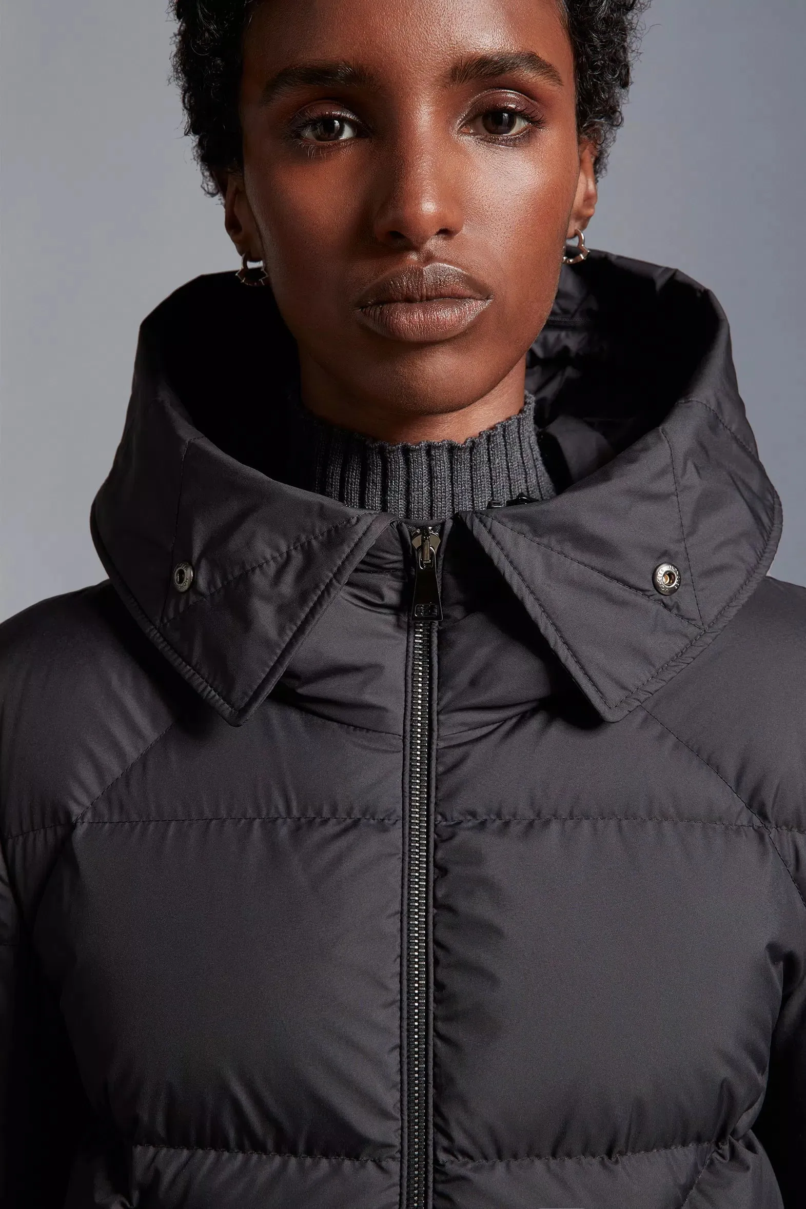 MONCLER BUSARD LONG DOWN JACKET BLACK