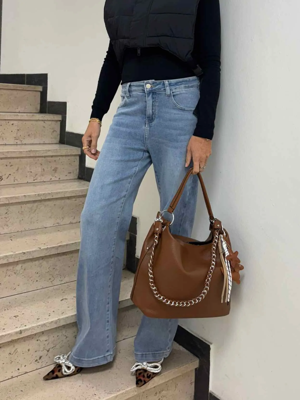 Monday Straight Leg Jeans - Light Blue