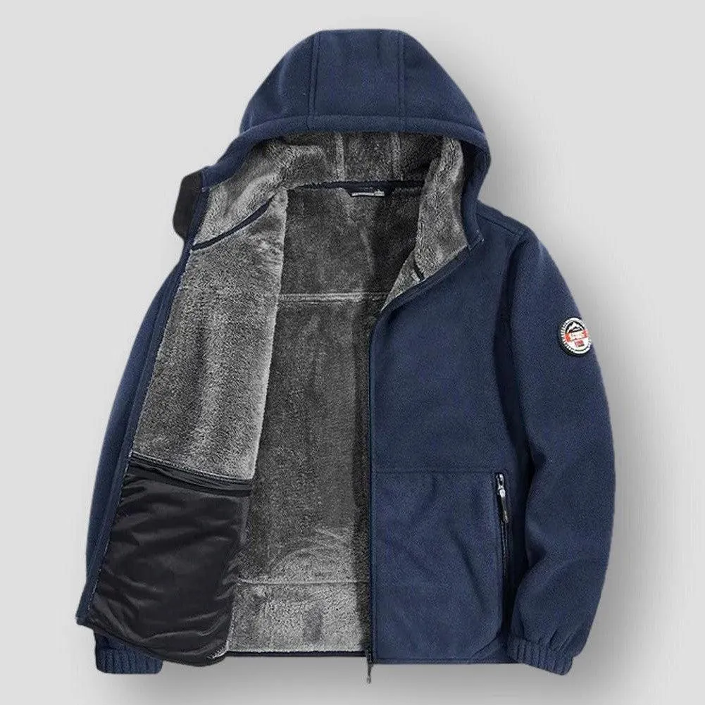 Moon Madrid Glendale Zip Fleece Hooded Jacket
