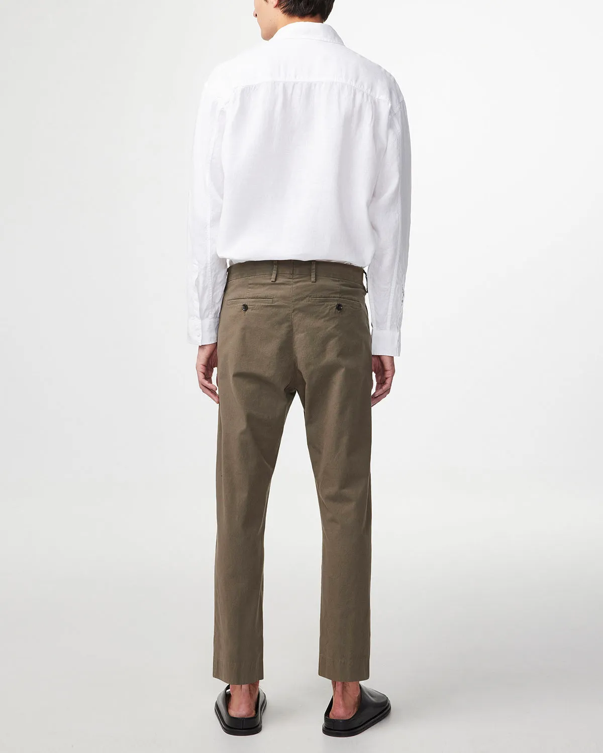 NN07 Adwin 5706 Linen LS Shirt in White
